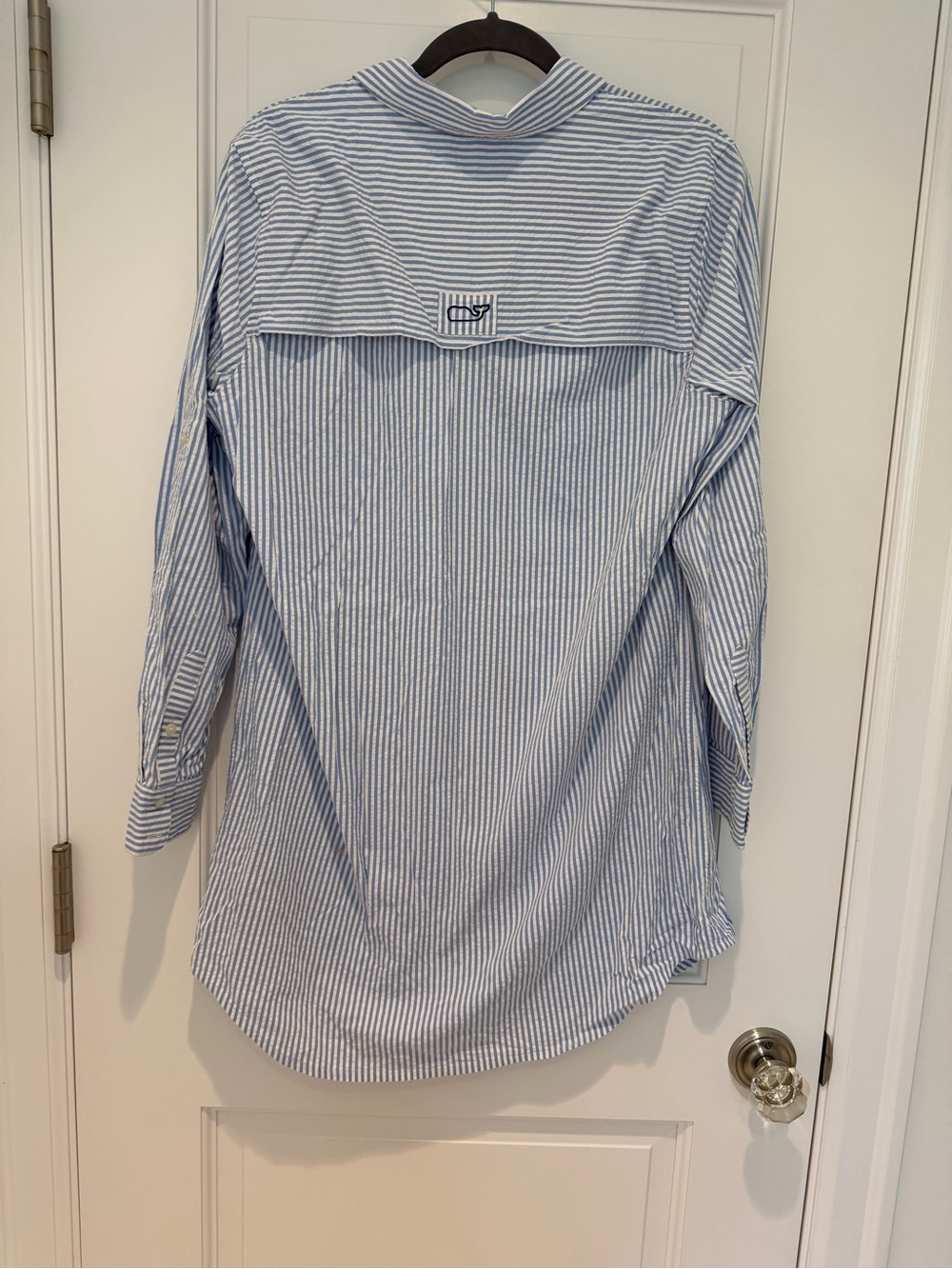 Vineyard Vines Harbor Stripe Searsucker Cover Up PalmBeach Shirt Dress - Picture 5 of 8